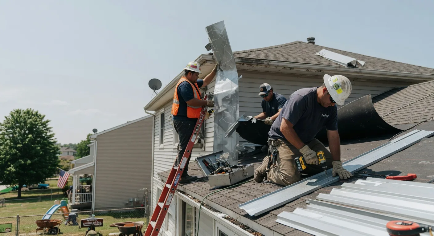 Storm Damage Metal Roof Repair in Havana, KS